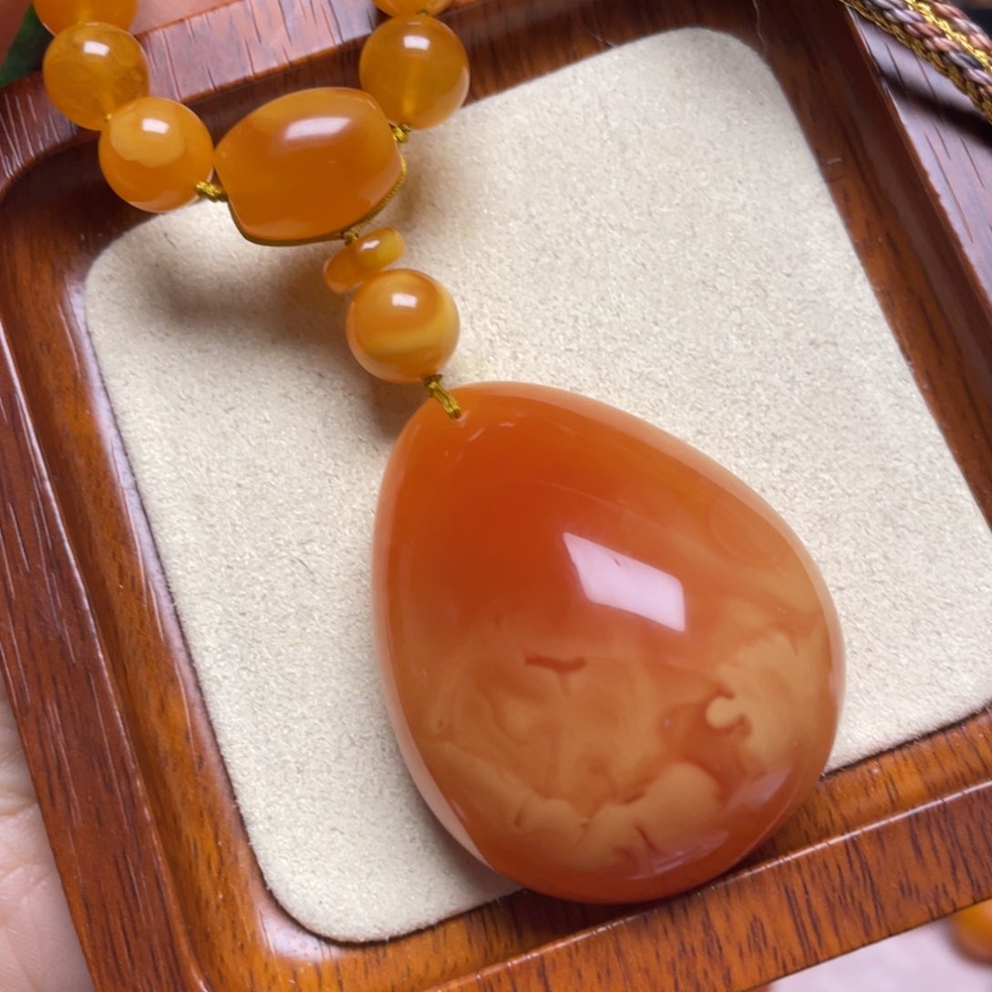 蜜蜡颈饰未镶嵌项链