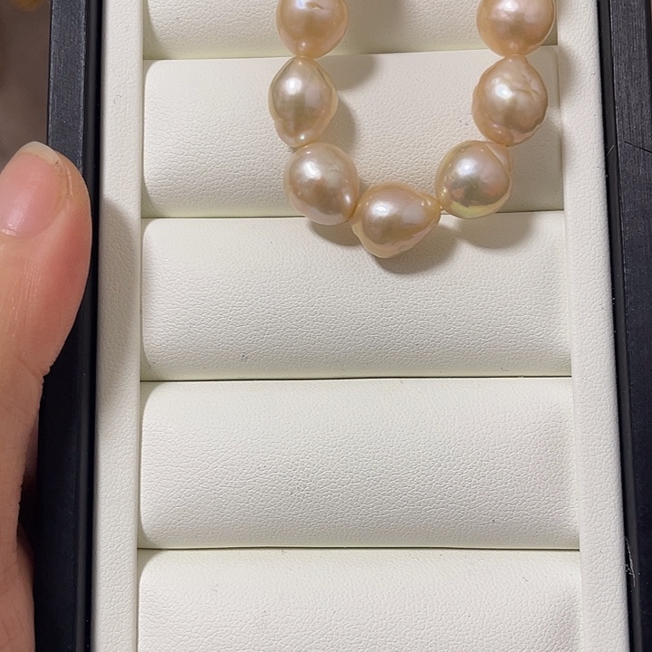 淡水珍珠耳饰银S925镶嵌手链