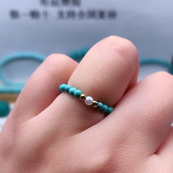 绿松石未镶嵌珠子