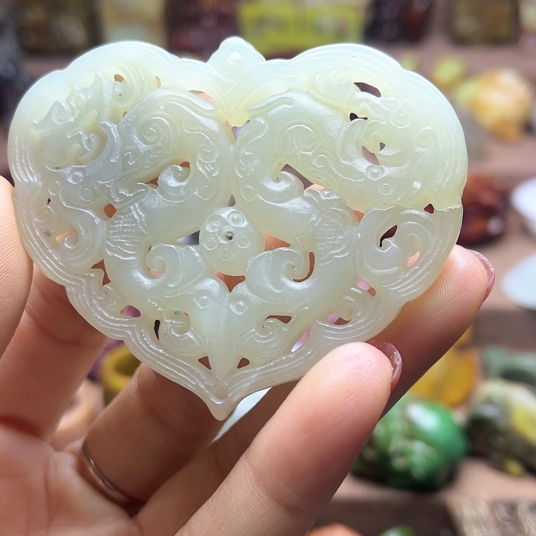 白玉菩提吊坠127。。