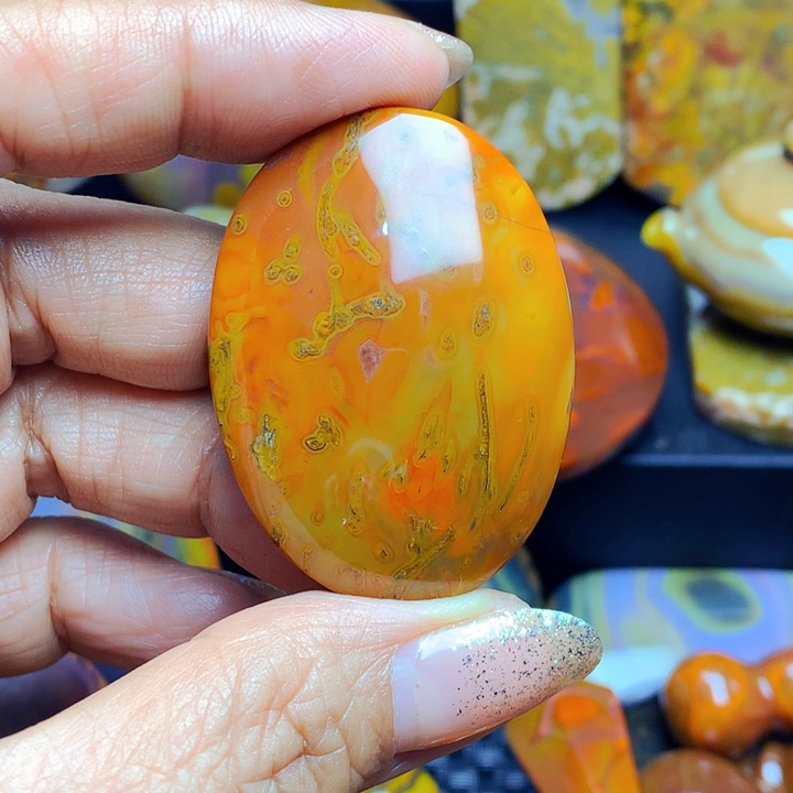 挣***猬玛瑙/玉髓合金颈饰