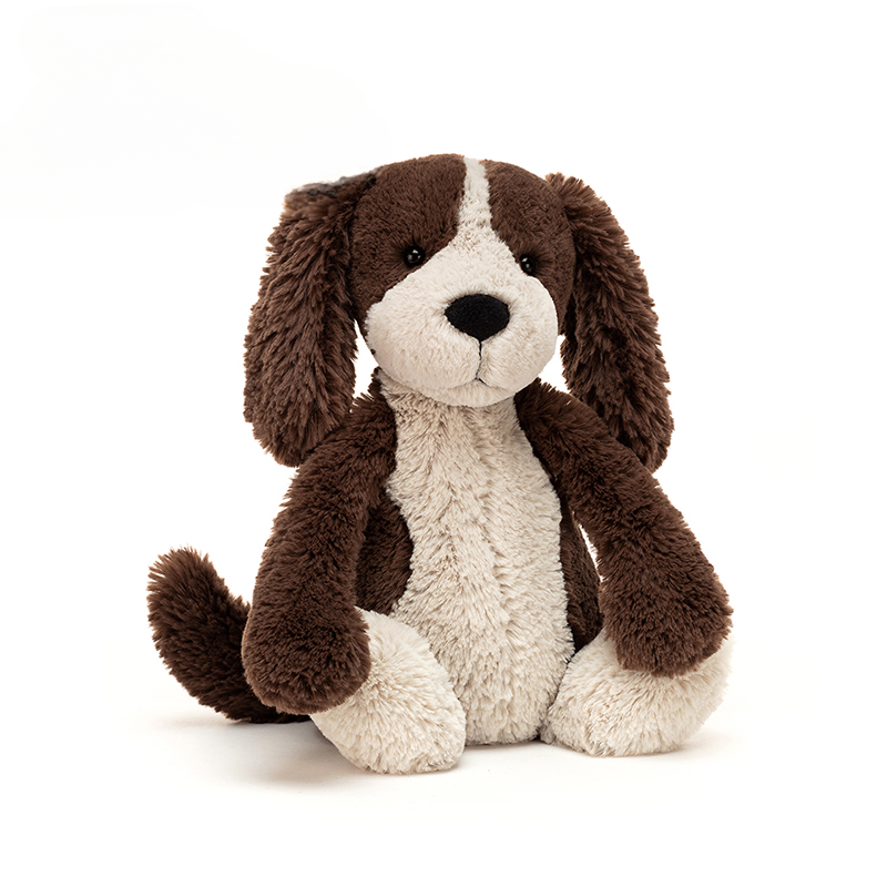 英国害羞西班牙猎犬奶白活泼乖巧软绵绵毛绒玩具送礼