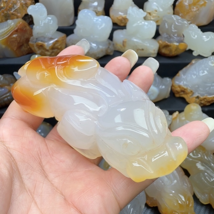 玛瑙/玉髓未镶嵌手把件