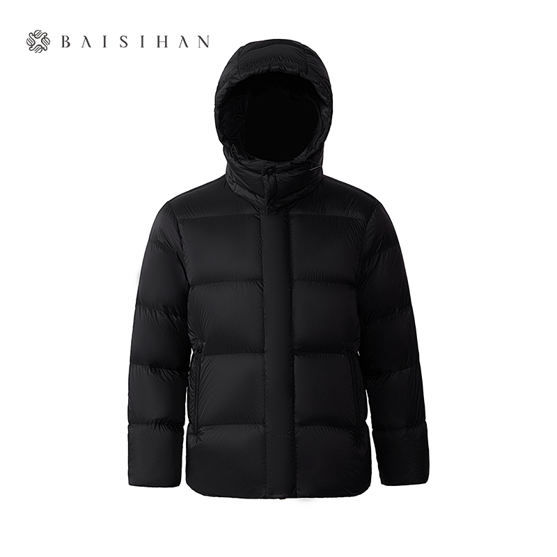 【老杨感恩回馈】95鹅绒羽尊极寒系列8851羽绒服连帽冬保暖加厚短款