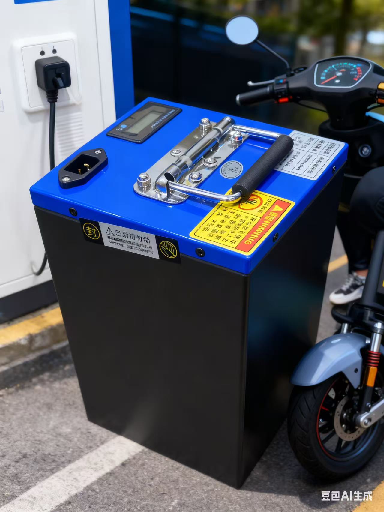 蓝色全新60V46A磷酸铁锂成品电池