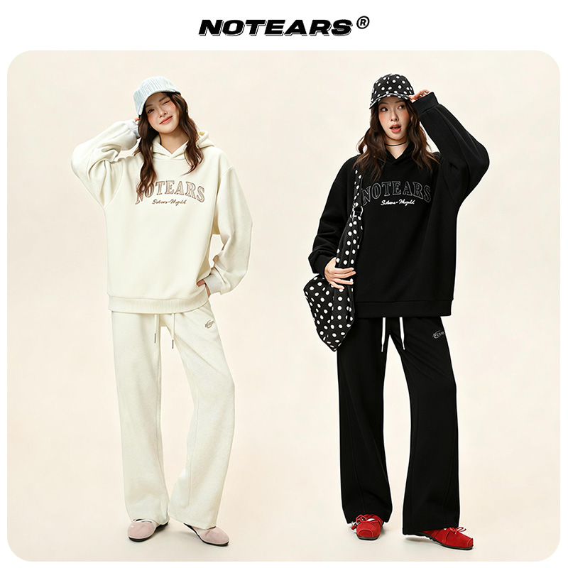 NOTEARS/没有眼泪 冬季摇粒绒套装情侣同款TZ25
