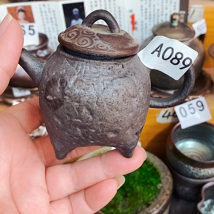 紫砂茶杯柴烧纯手工089
