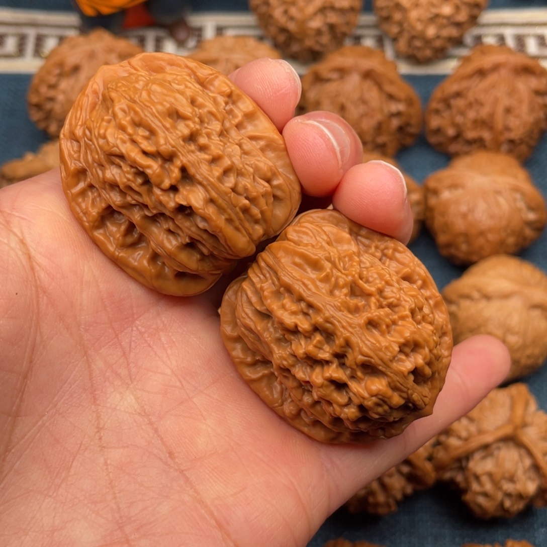 文玩核桃把件36全品老树平谷楼