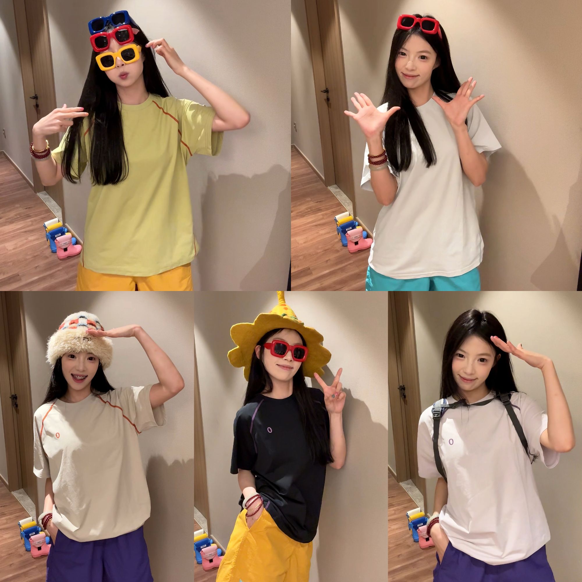 索罗娜撞色线logo运动短袖2025夏季男女同款重磅潮牌美式休闲t恤