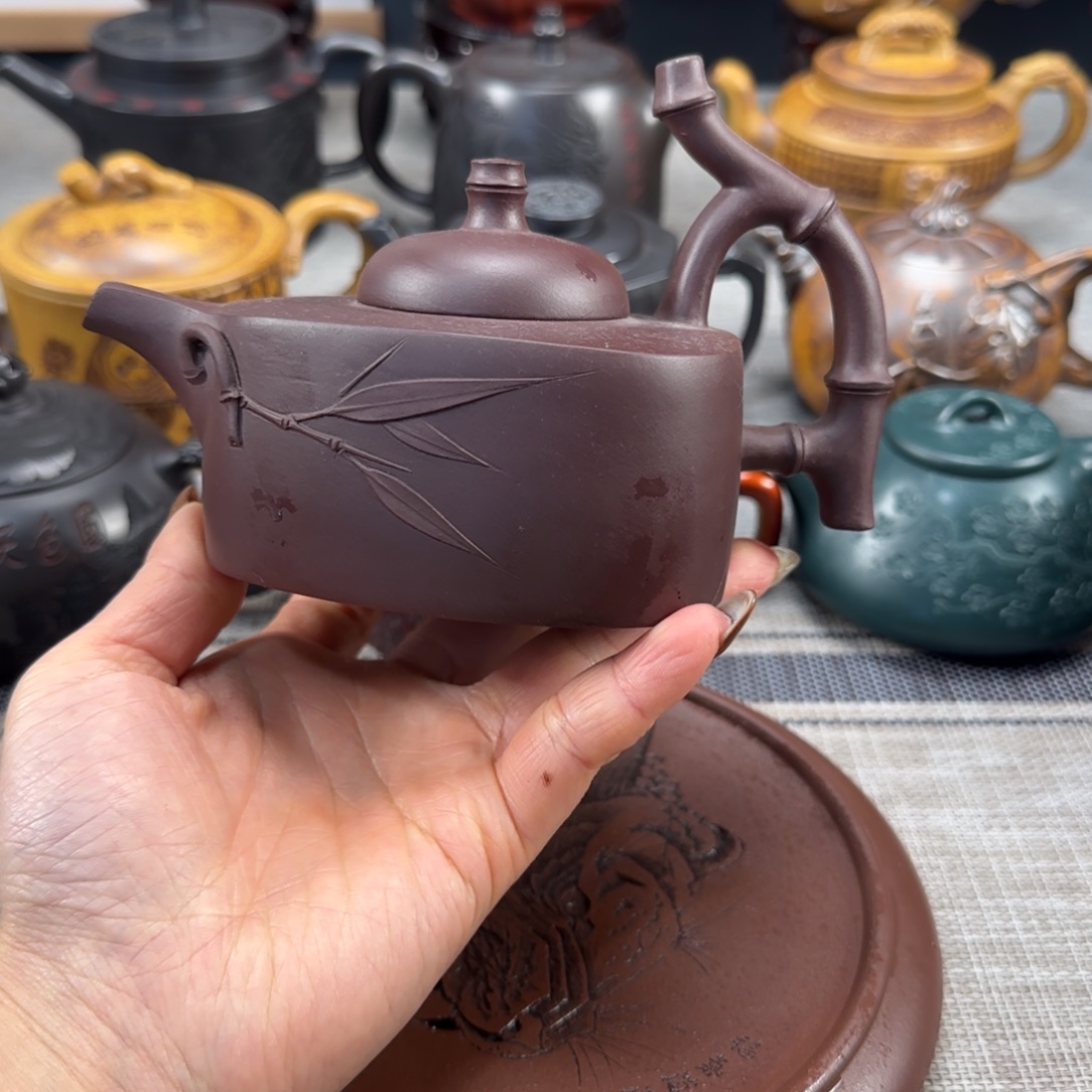 博***聚紫砂茶壶紫砂紫色紫砂