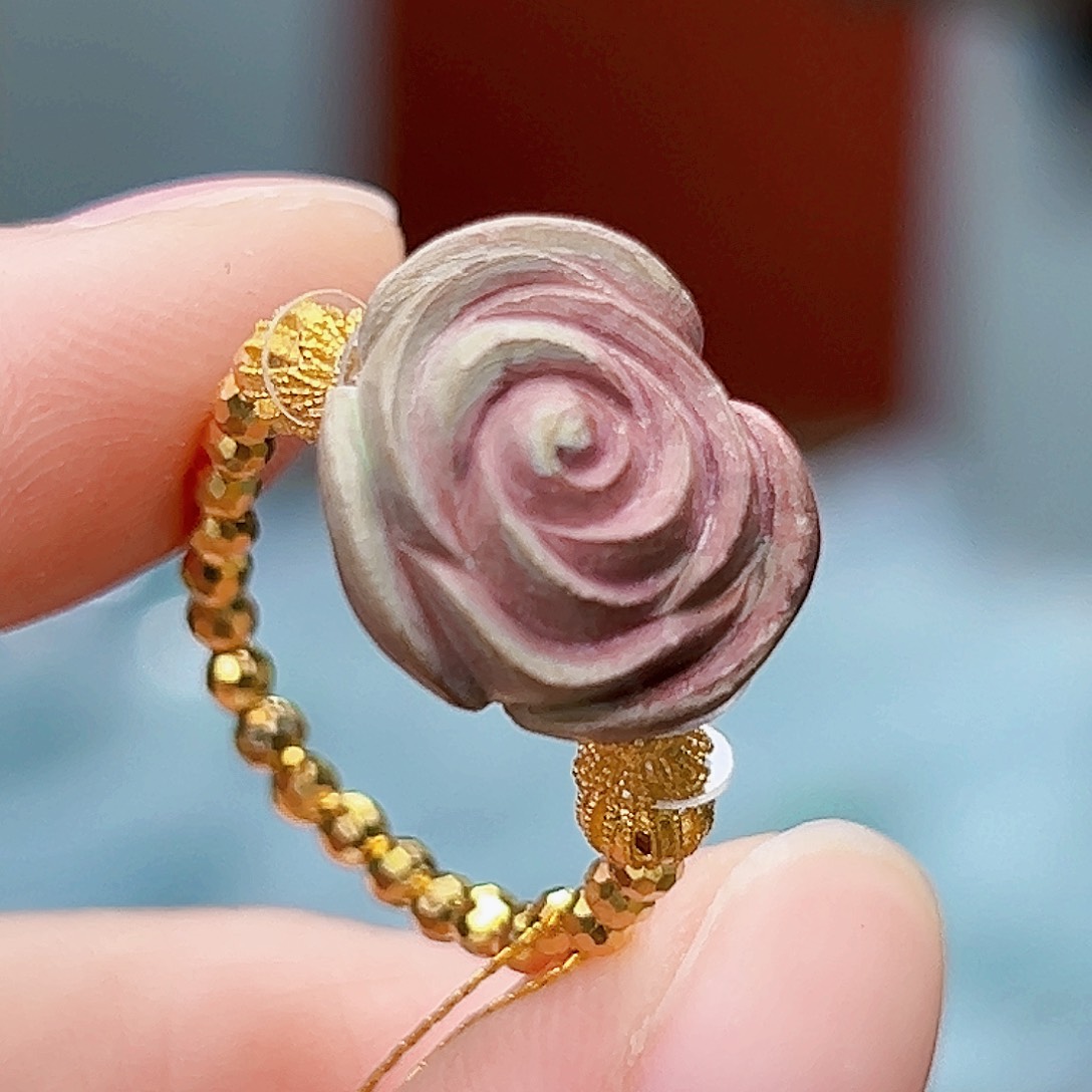 绿松石珠宝奇石18K金镶嵌