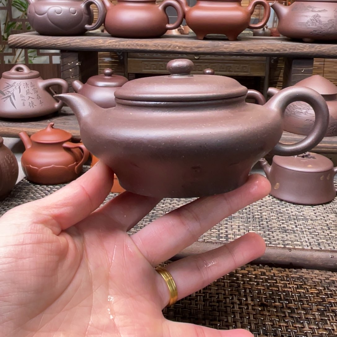 紫砂茶壶宜兴原矿紫砂手工制200