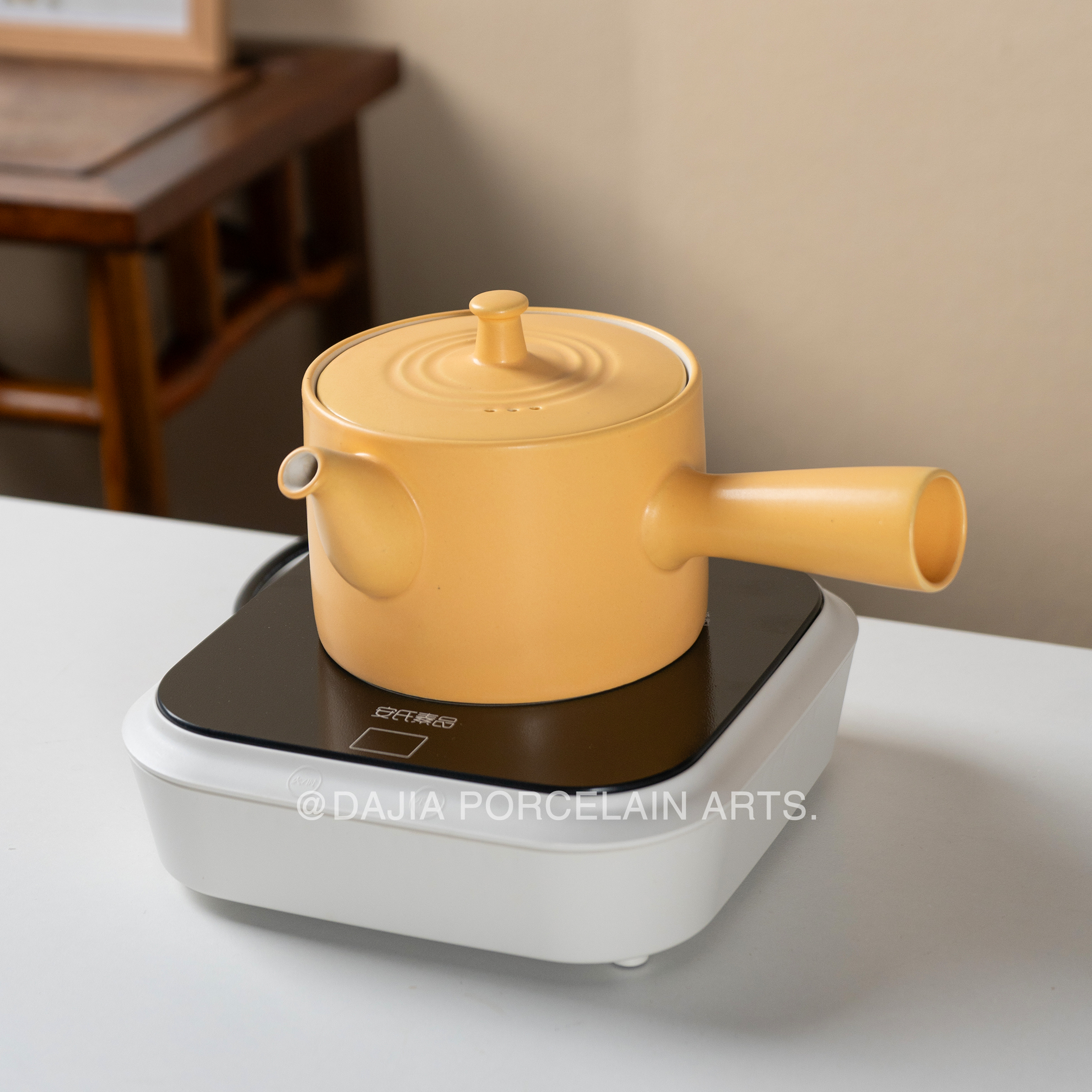 安磁安磁家用功夫茶道器具泡茶磁州窑新养煮茶套装纯手工陶瓷