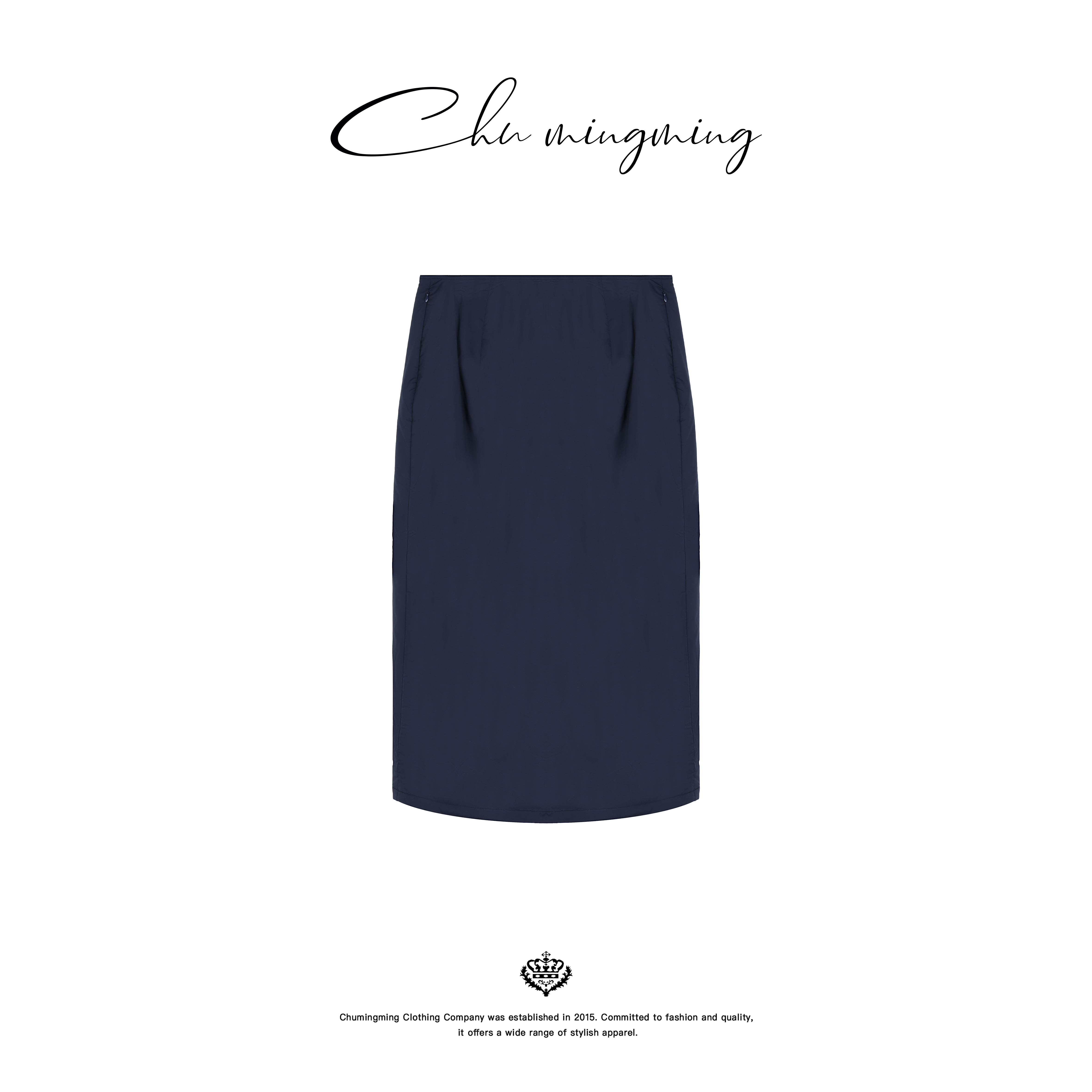 【CHUMINGMING】【素曳】加厚后开叉半裙CD255055