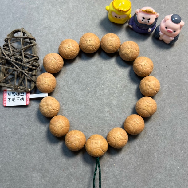 〖B418169〗25年18毫米尼泊尔麒麟眼菩提手串原生态精挑文玩手串