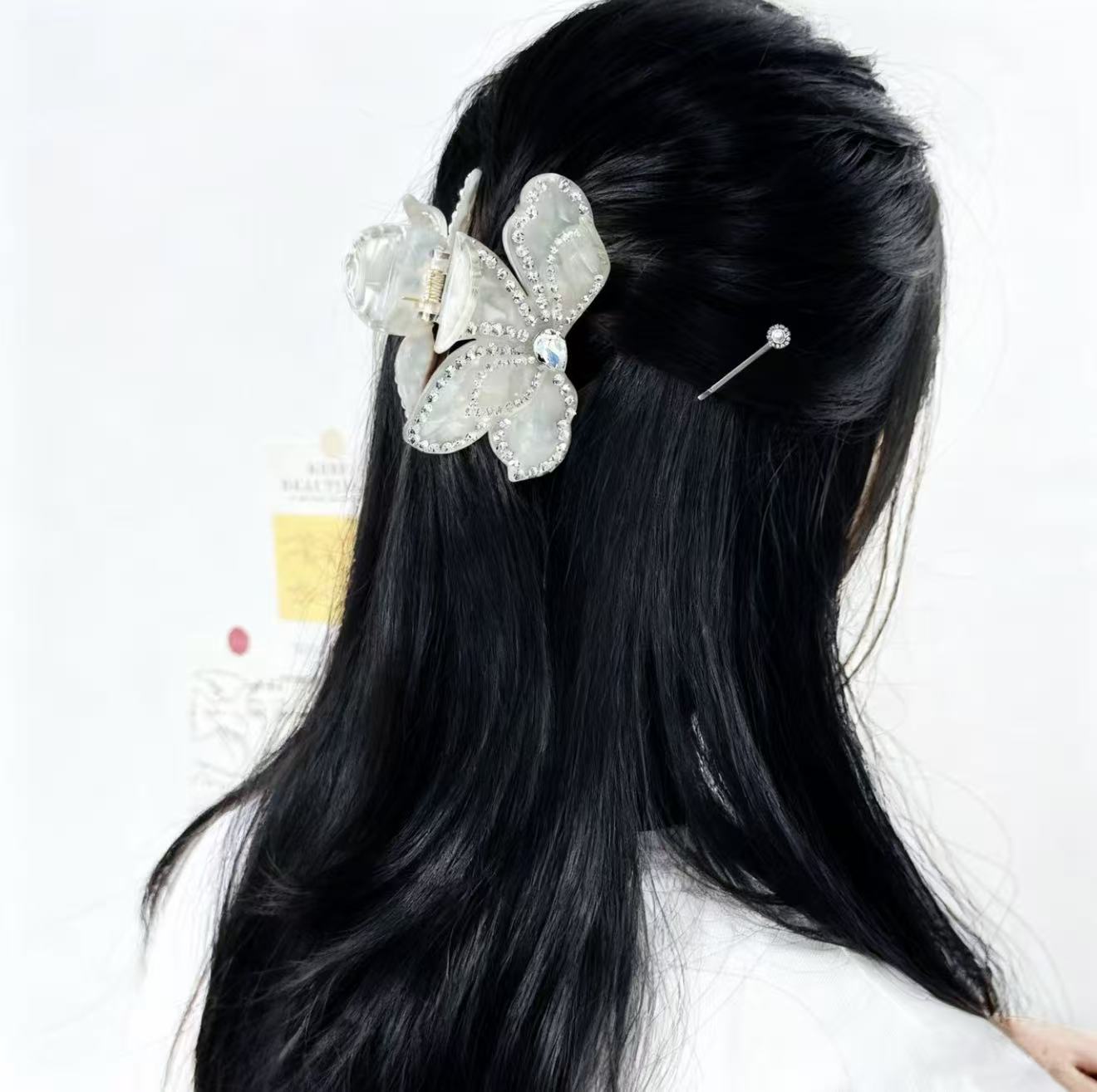 Freshness-时尚编码J-151链接百搭复古简约超仙优雅素款抓夹