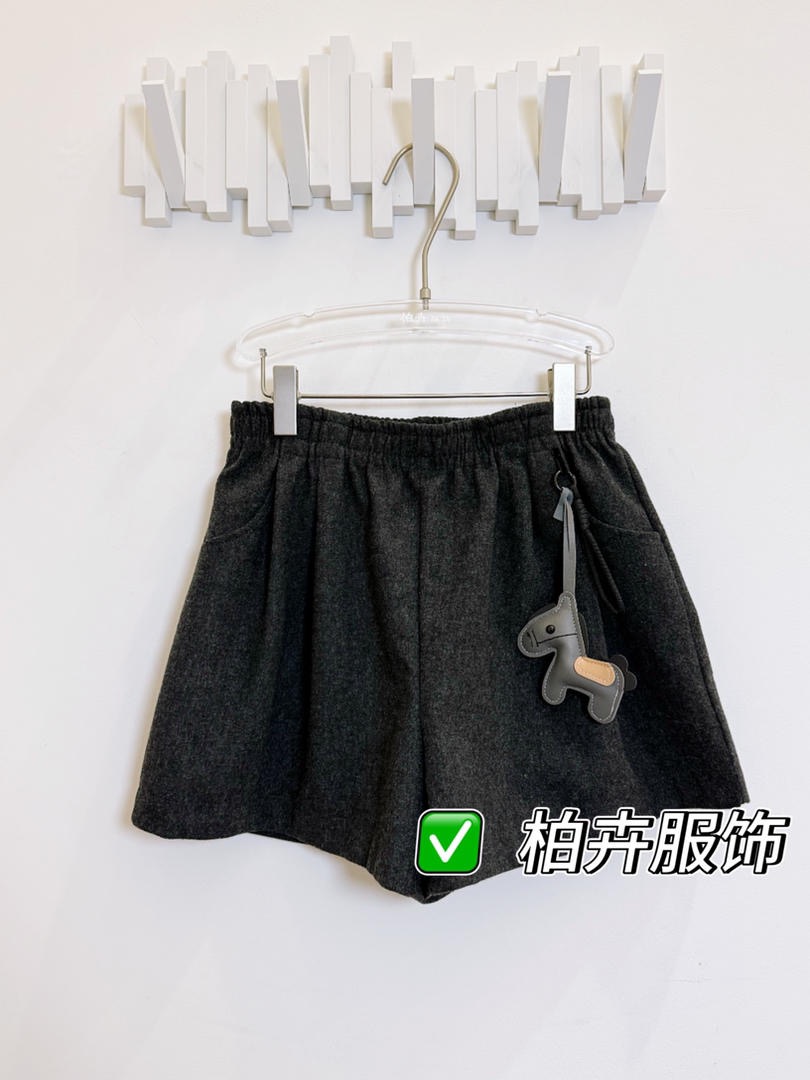 【柏卉服饰】小马羊绒短裤