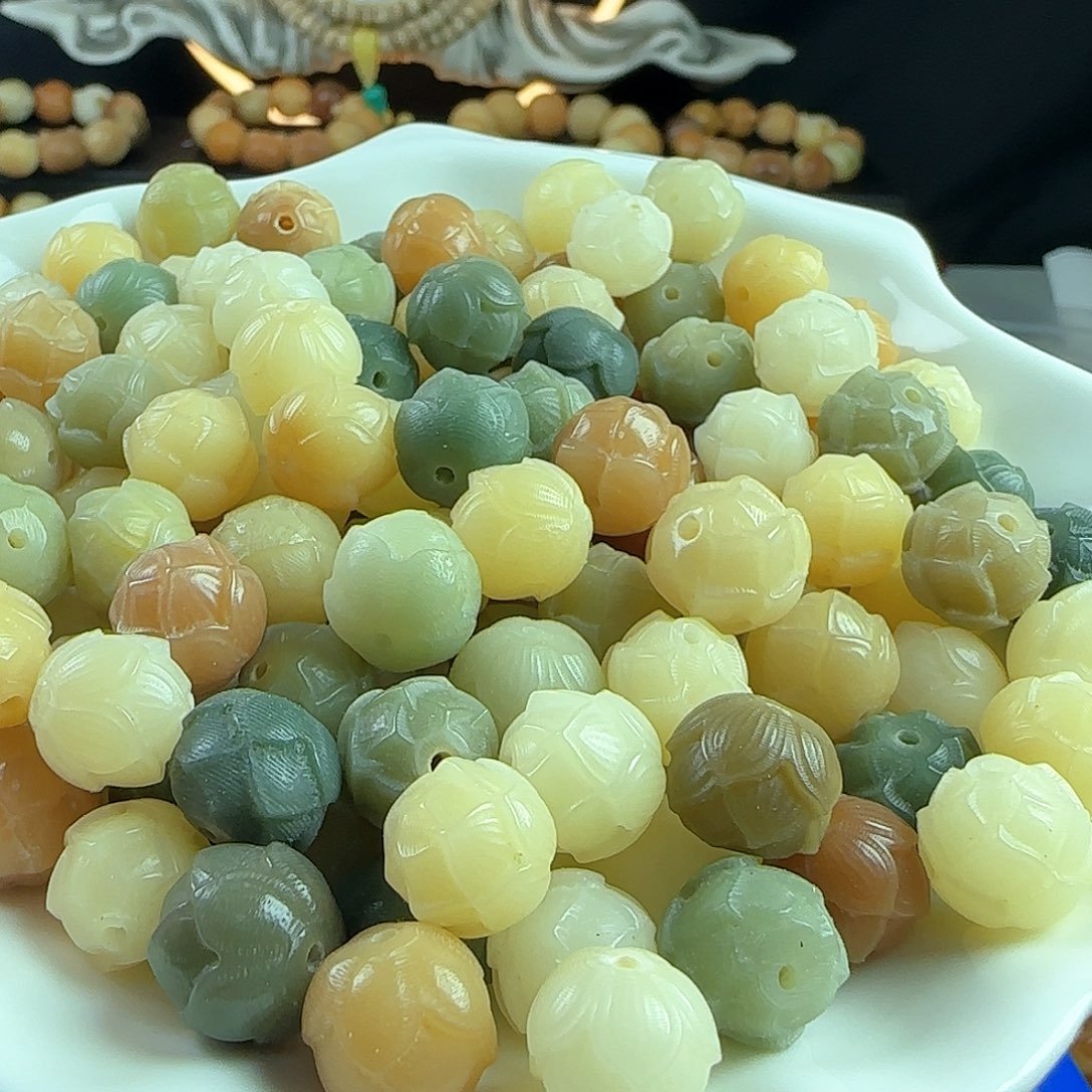 菩提根/象牙果手串卡12有钱花20颗