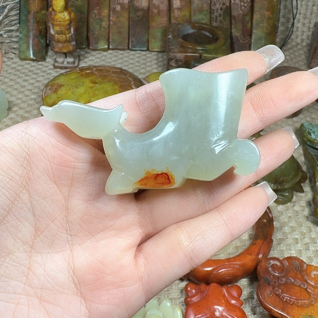 白玉菩提吊坠挂件