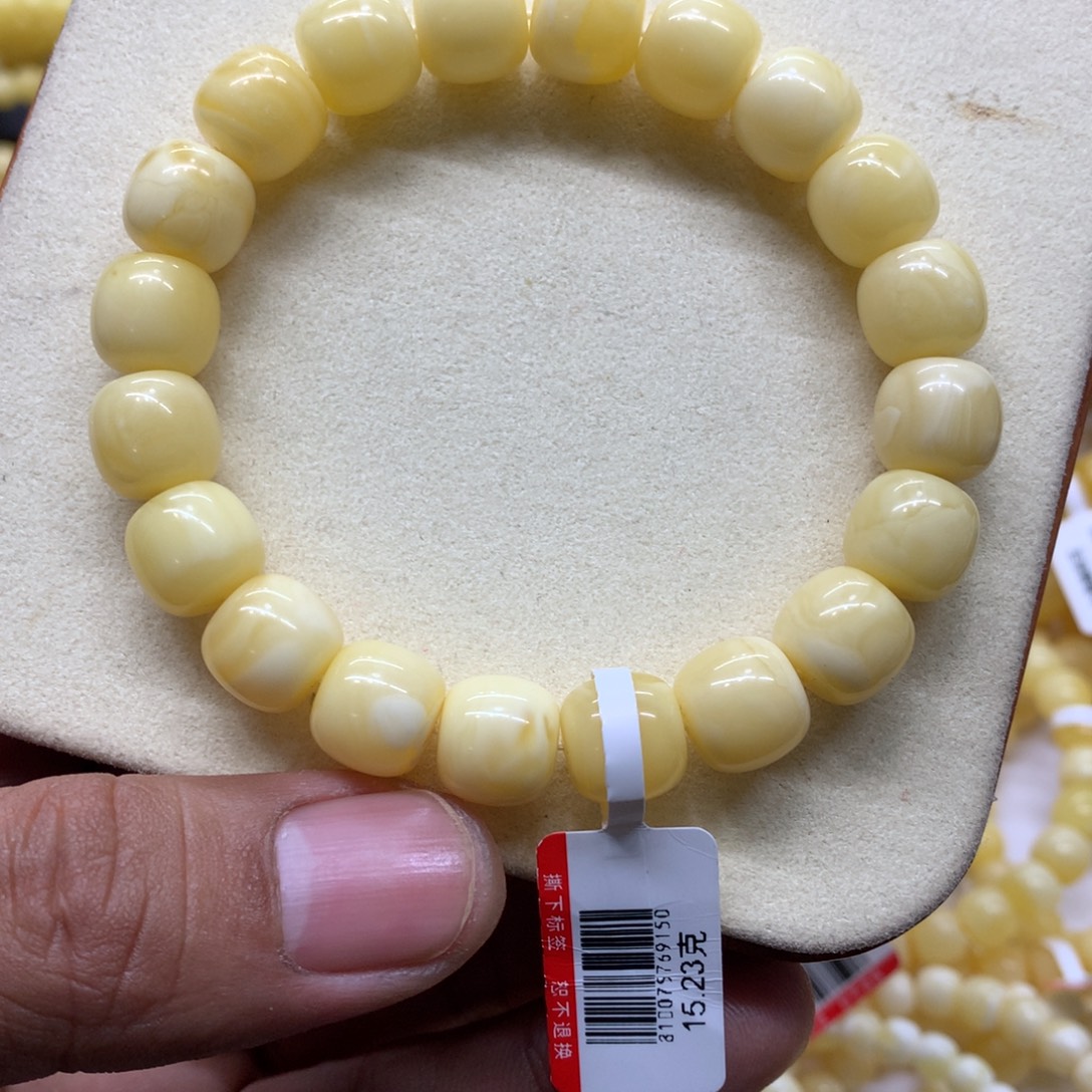 ゛***、蜜蜡未镶嵌手链蜜蜡