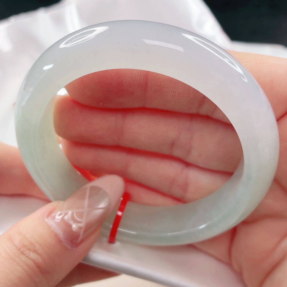 翡翠未镶嵌手镯54.5x310