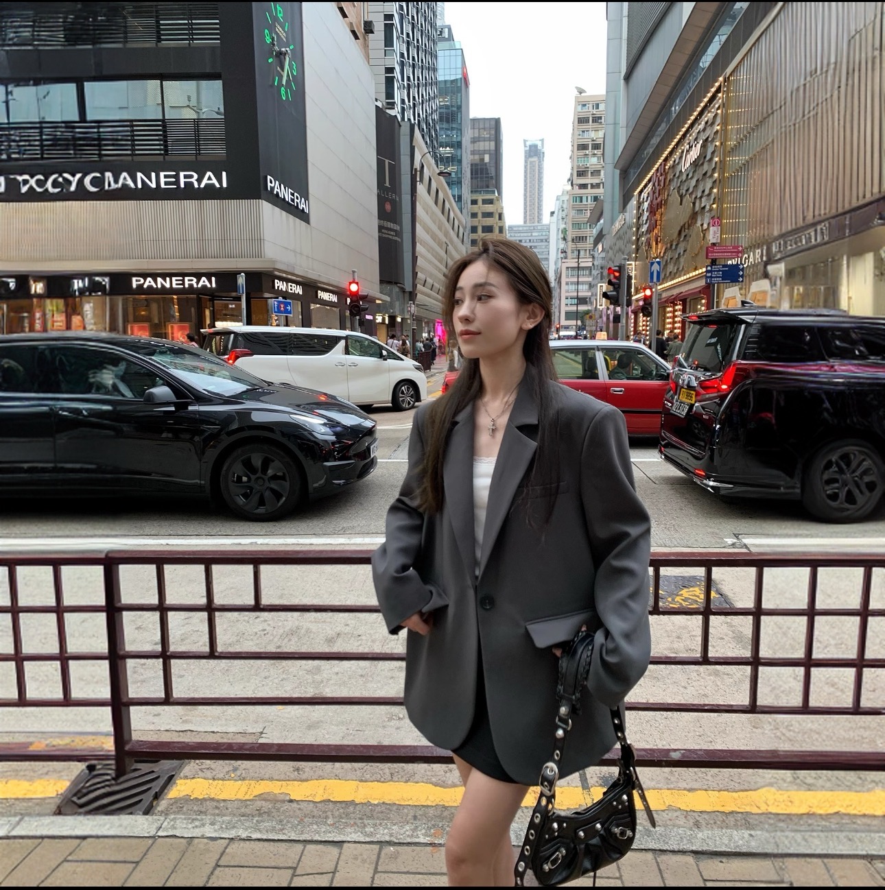 灰色西装外套女宽松2025春韩版时尚气质显瘦高级感西服上衣春秋