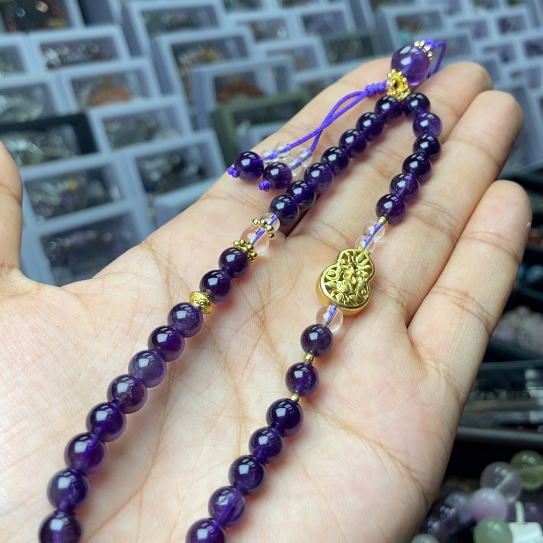 手链合金水晶紫水晶