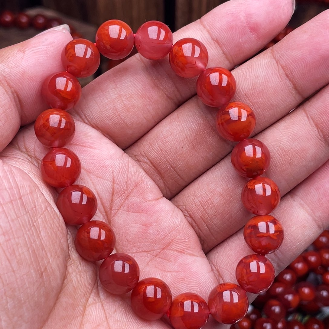 南红玛瑙未镶嵌手链南红瓦西卡10