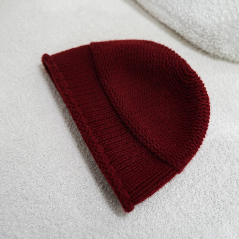  秋冬羊毛保暖纯色时尚百搭针织帽PL0035