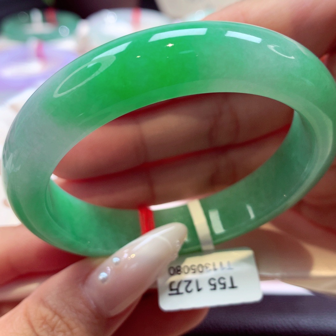 未镶嵌手镯翡翠正圈6号66