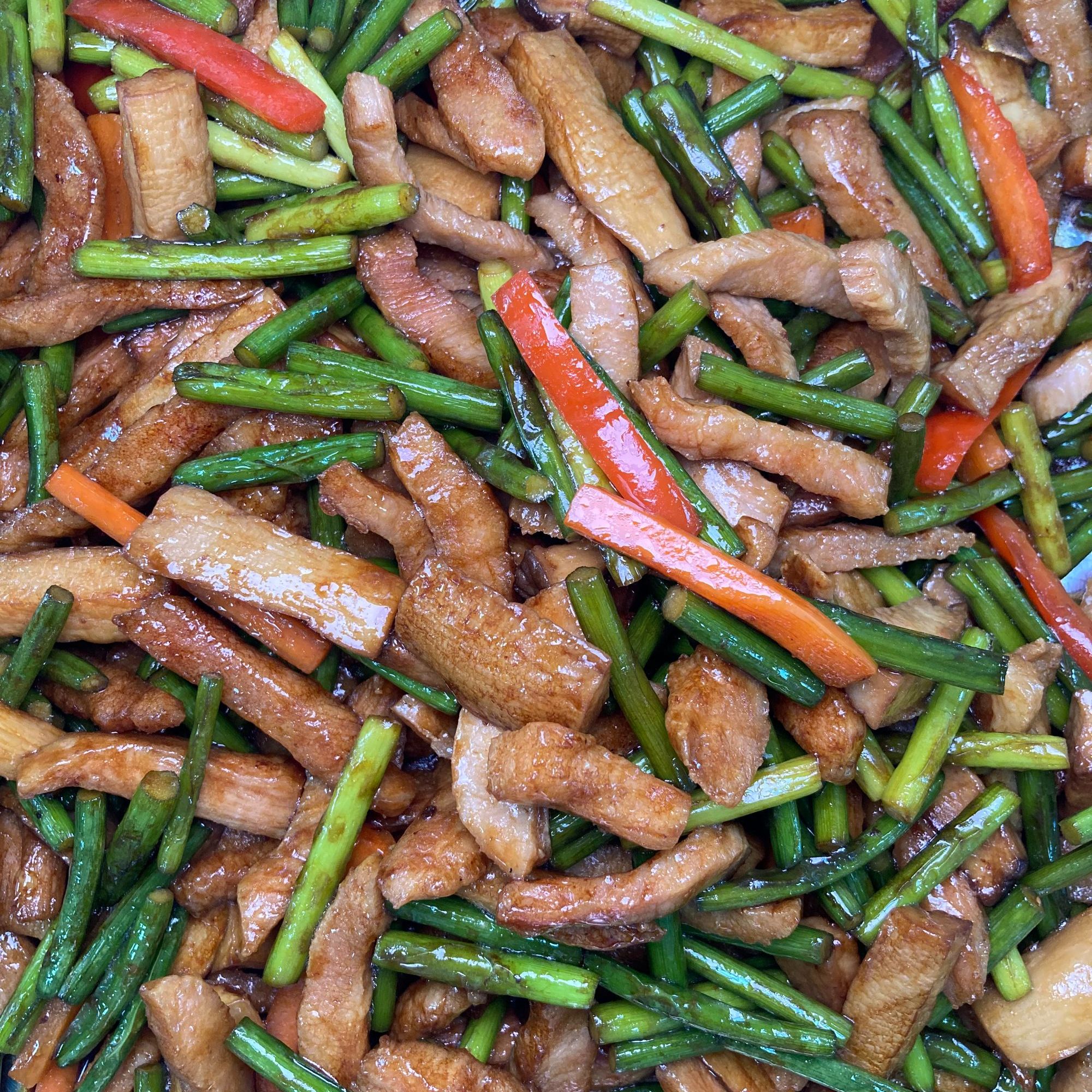 【泰富小厨】蒜苗炒松板肉