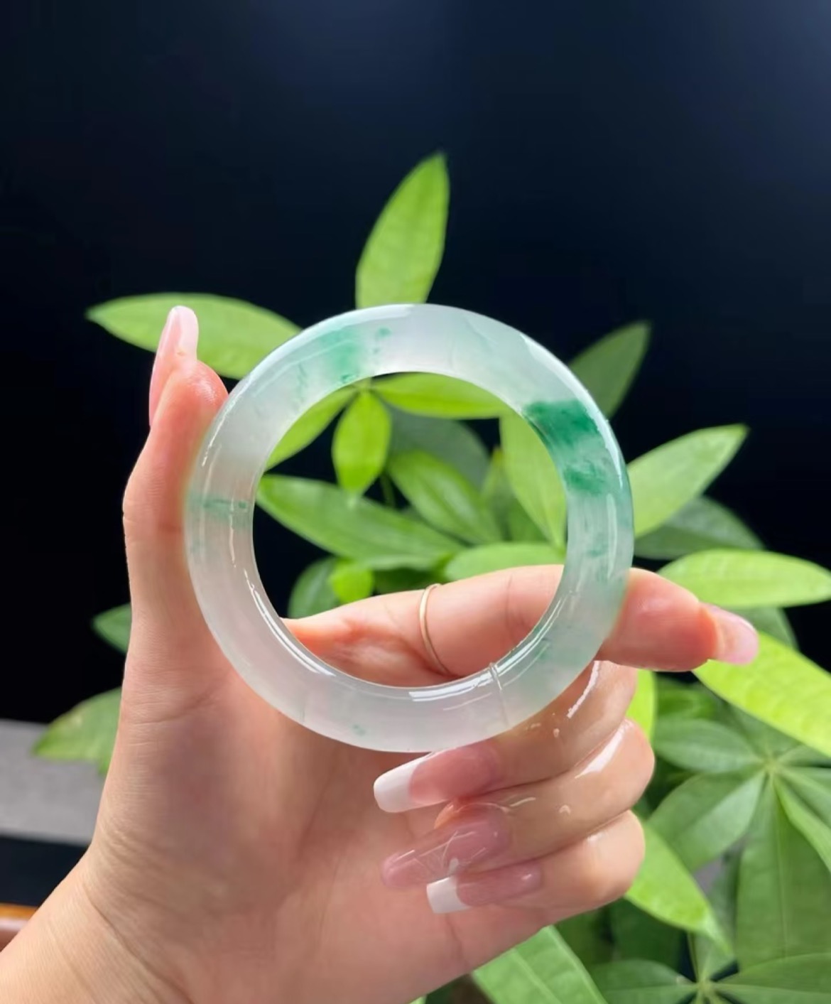 A时尚缅风美人旺翠工艺手镯 