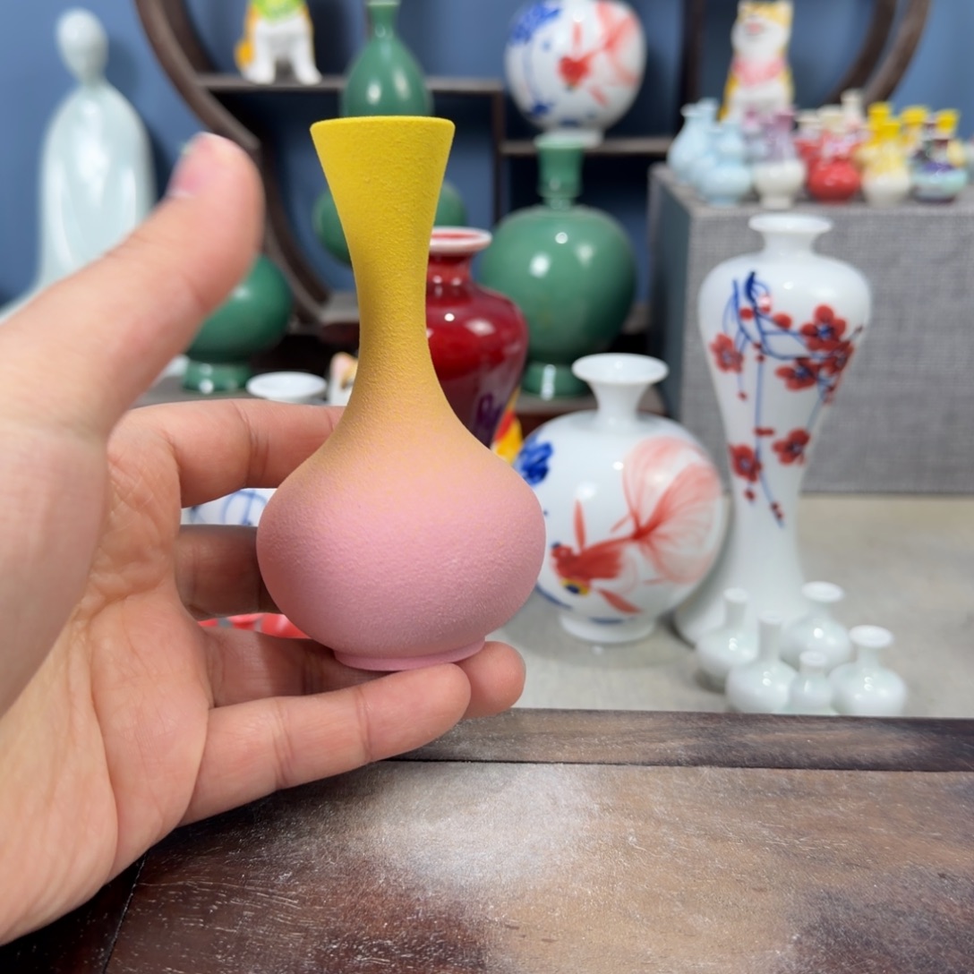 陶瓷手工小花器摆件