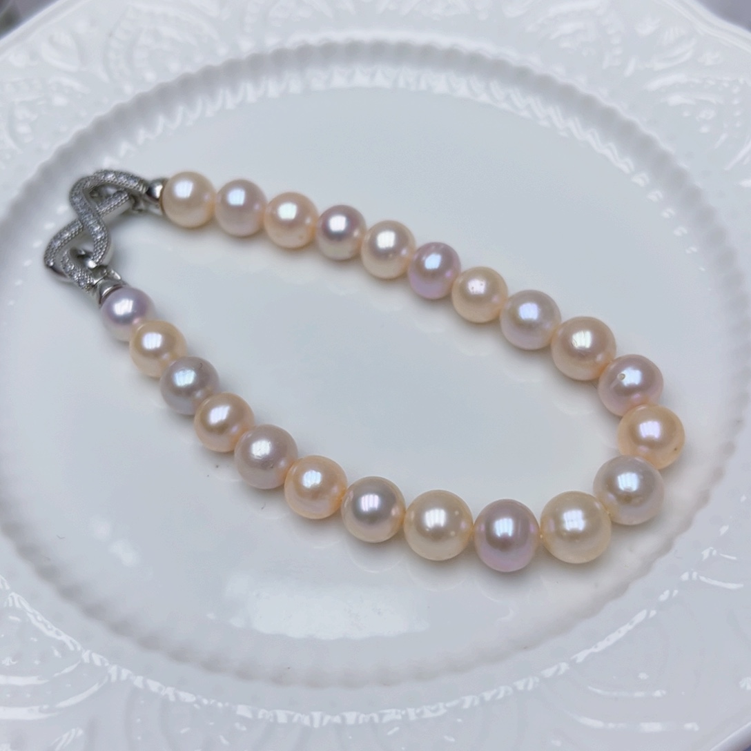 淡水珍珠手绳银S925镶嵌