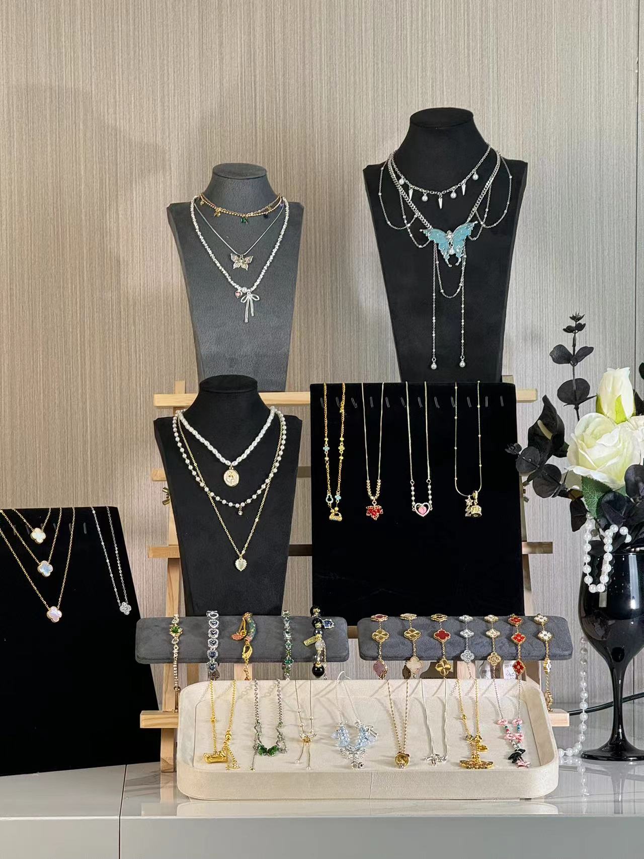 合金贝壳项链 2k款首饰 直播间代拆 项链 手链 对对碰欧颜色