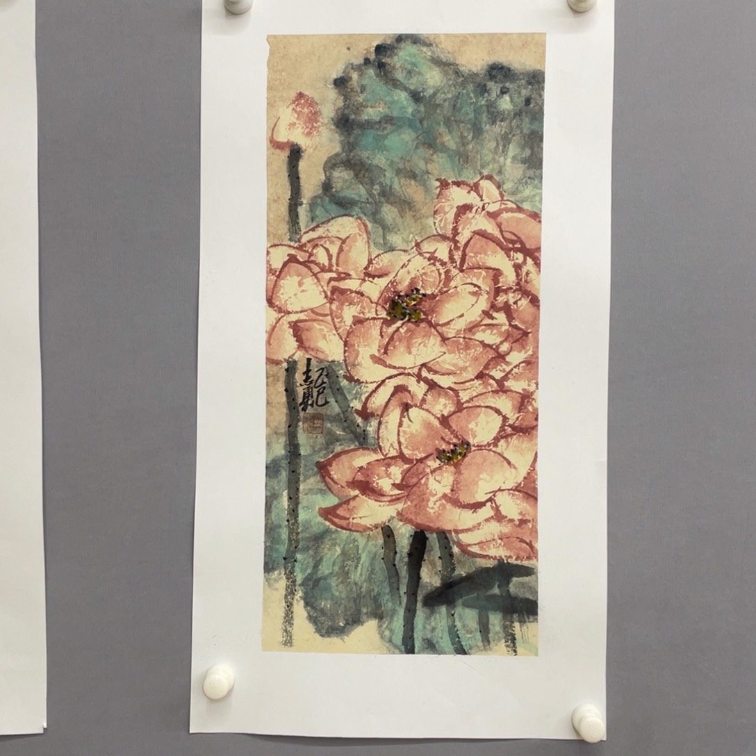 国画艺术家真人手绘