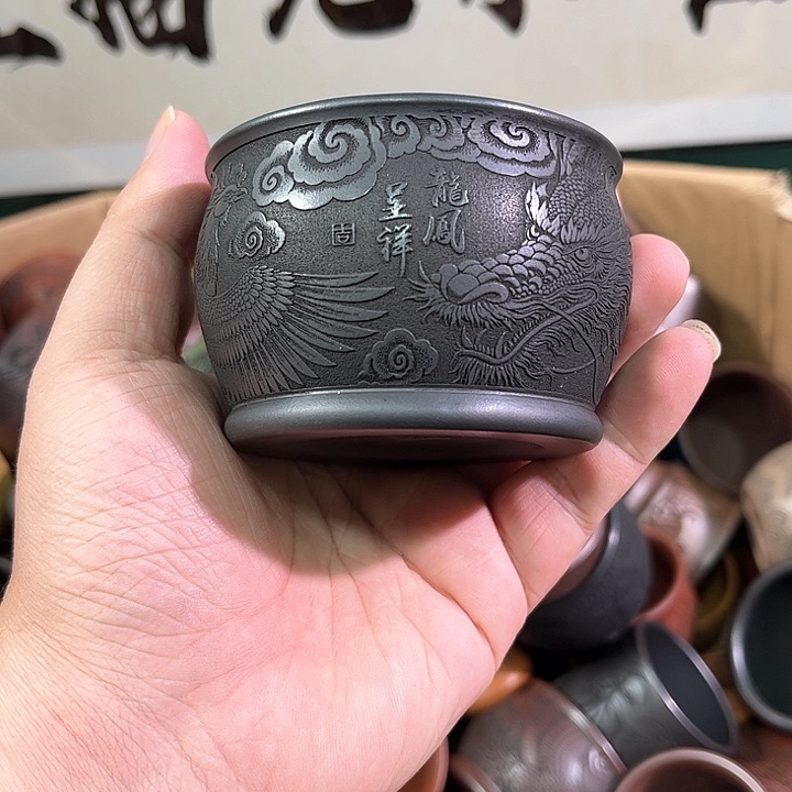 茶杯紫砂全手工紫砂主人杯