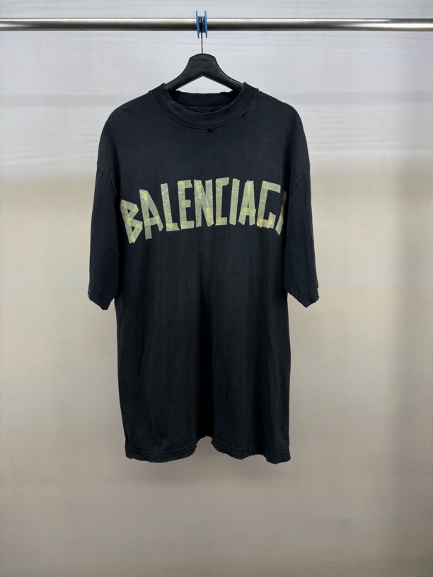 99新 Balenciaga/巴黎世家 美纹胶带短袖/1码/M2981