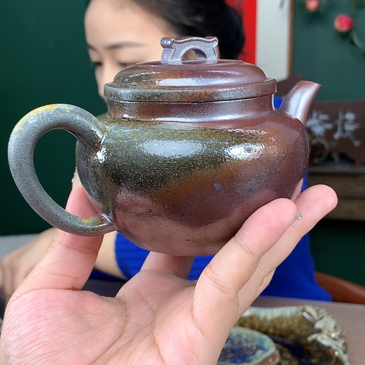 紫砂柴烧纯自然柴烧