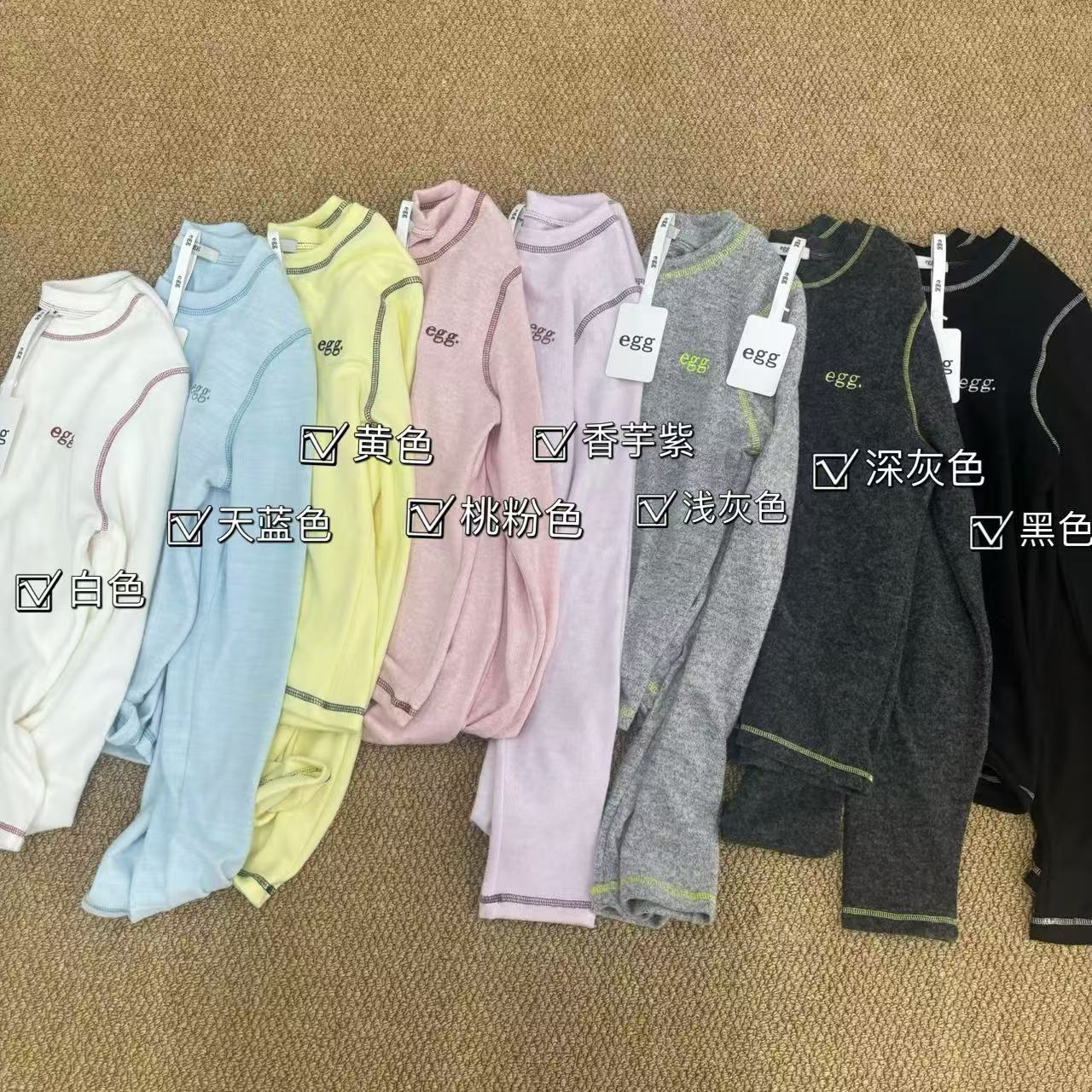 【鸡蛋家韩单】刺绣麻丝工艺百搭“糯叽叽’’亲肤长袖（2）