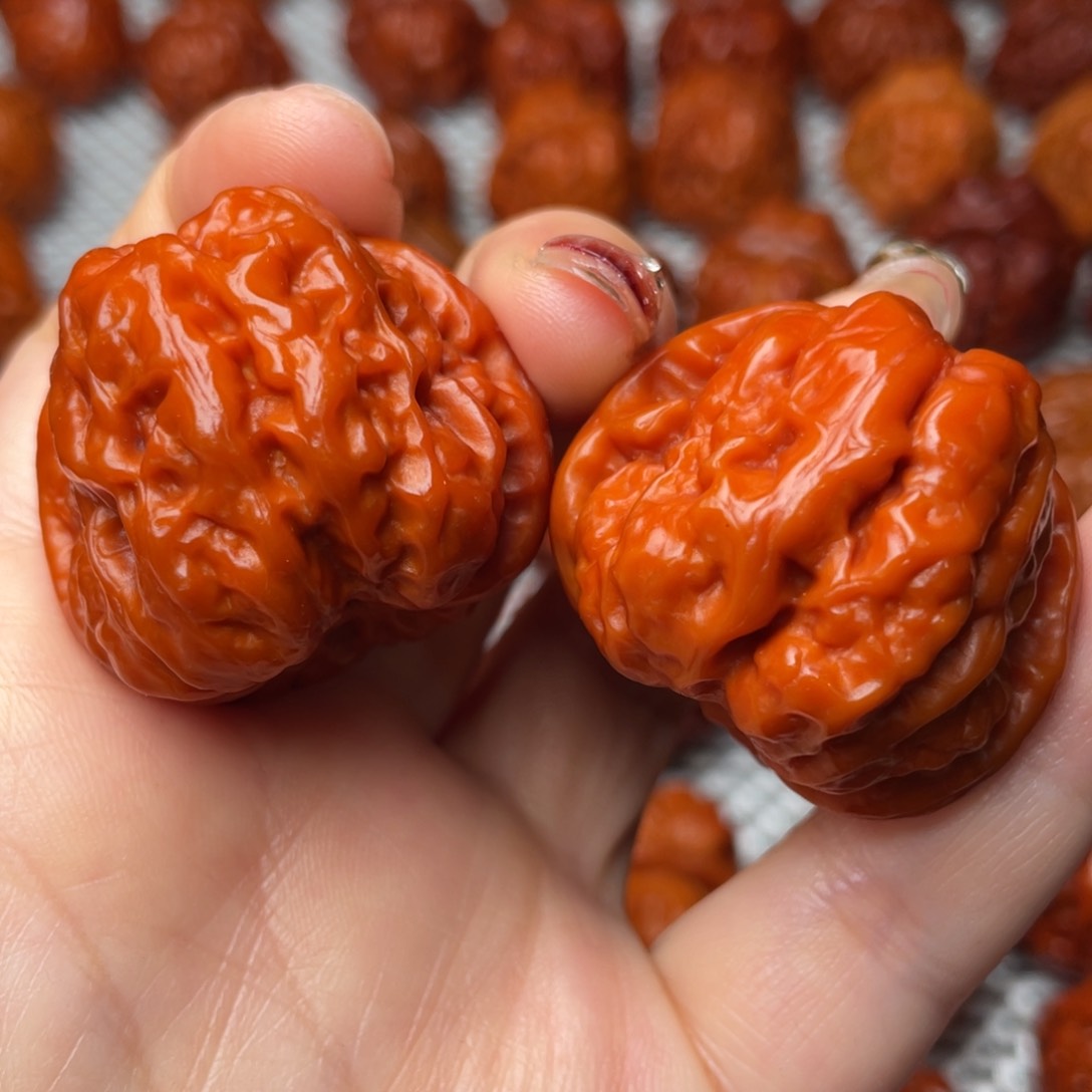 桃核吊坠文玩核桃 手把件 蛤蟆头 36