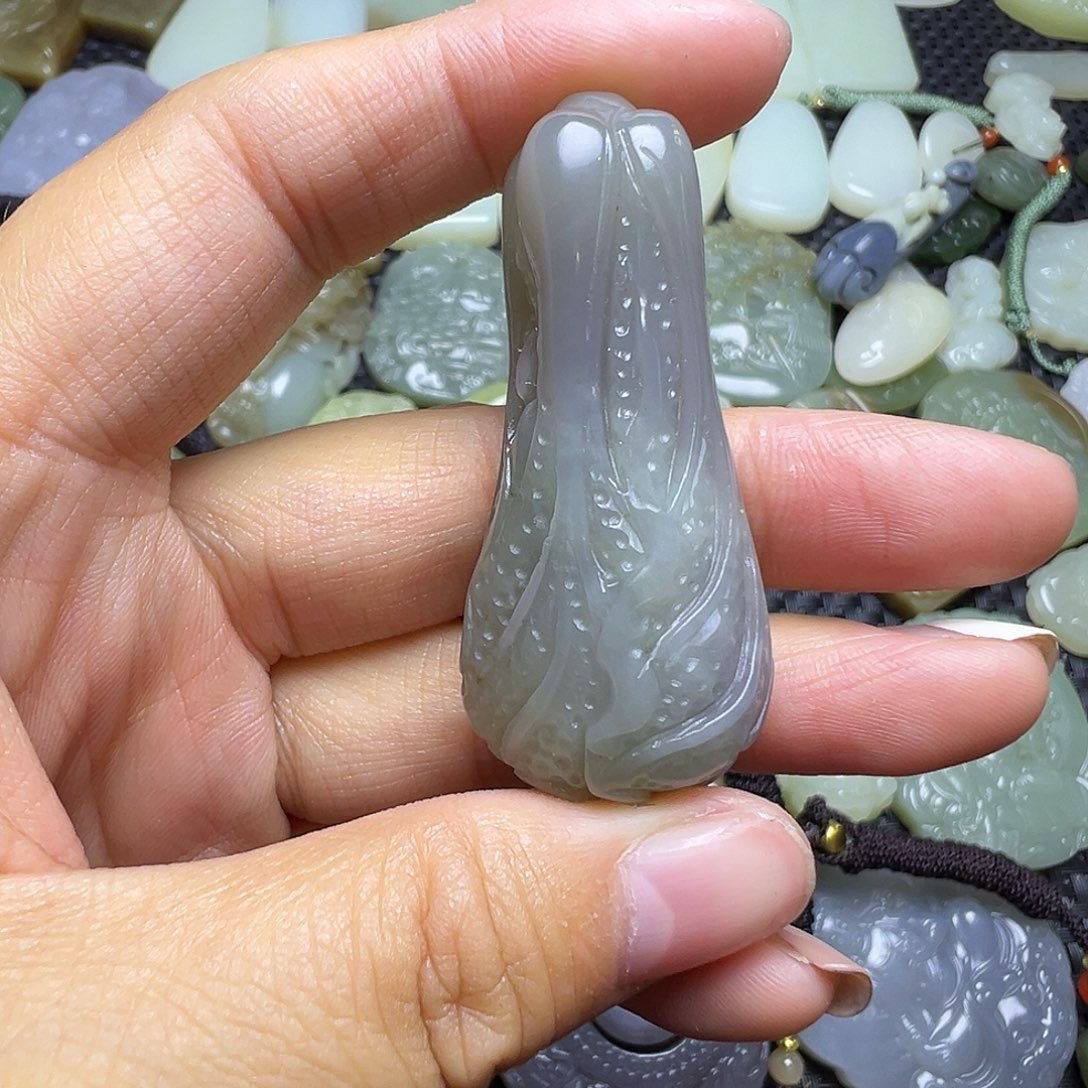 和田玉未镶嵌颈饰卡51.6