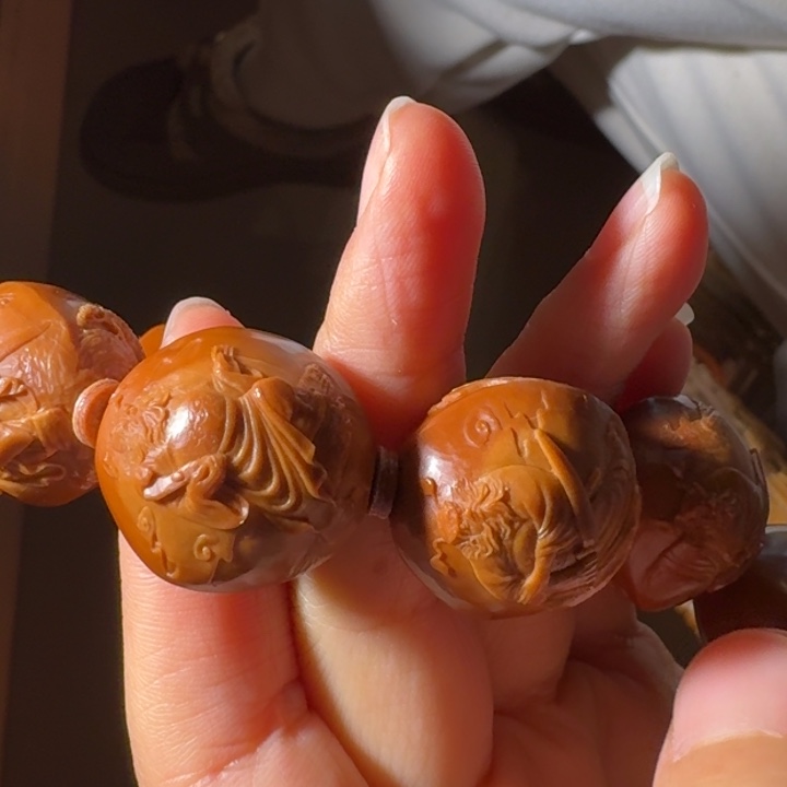 橄榄核手串/手链感****化橄榄核雕