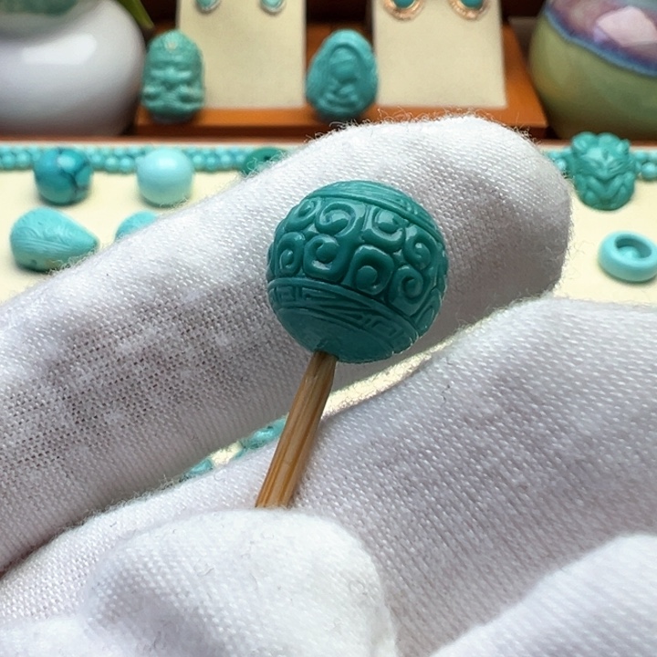 绿松石珠宝奇石未镶嵌12.5