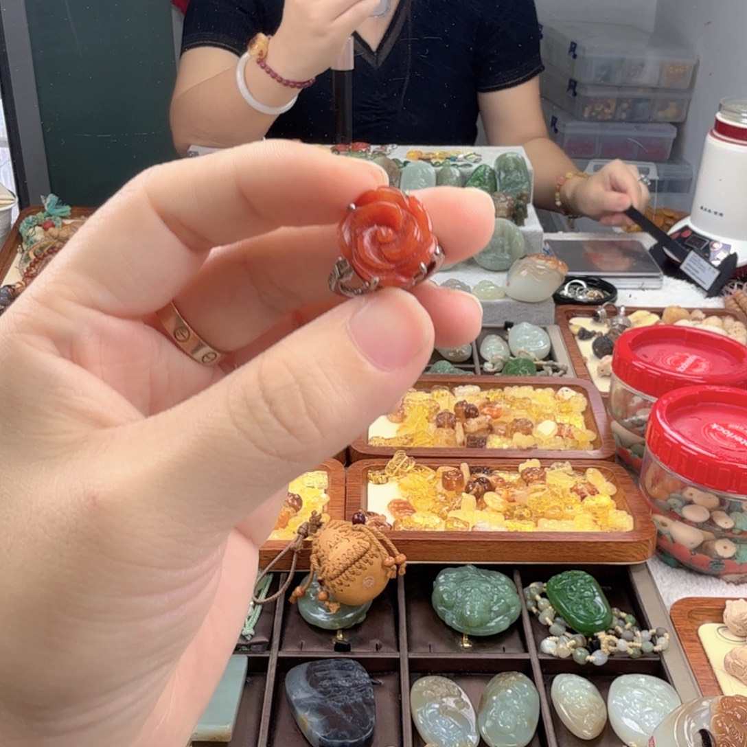 颈饰银S925镶嵌南红玛瑙