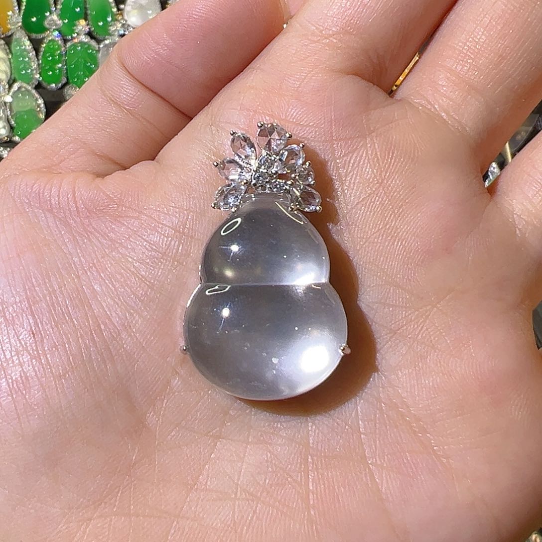 【闪购商品】石英质玉银S925镶嵌颈饰D****熹