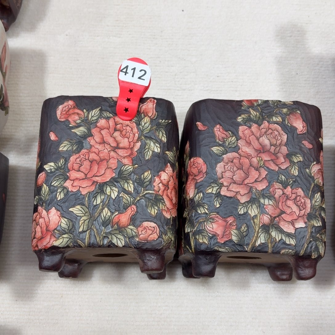 礼***型紫砂花盆陶瓷多肉花盆瑕疵