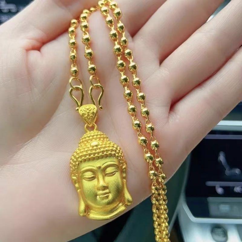 经典细款圆珠弥勒佛项链 时尚饰品 百搭款