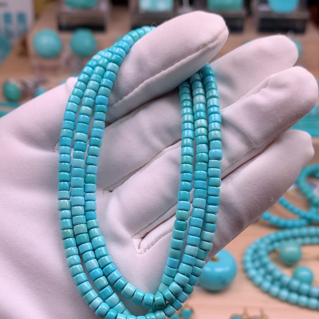 绿松石未镶嵌珠宝奇石3.6mm