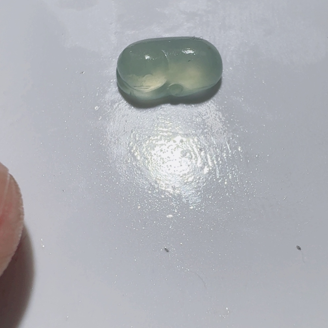 定制翡翠未镶嵌天然翡翠猫